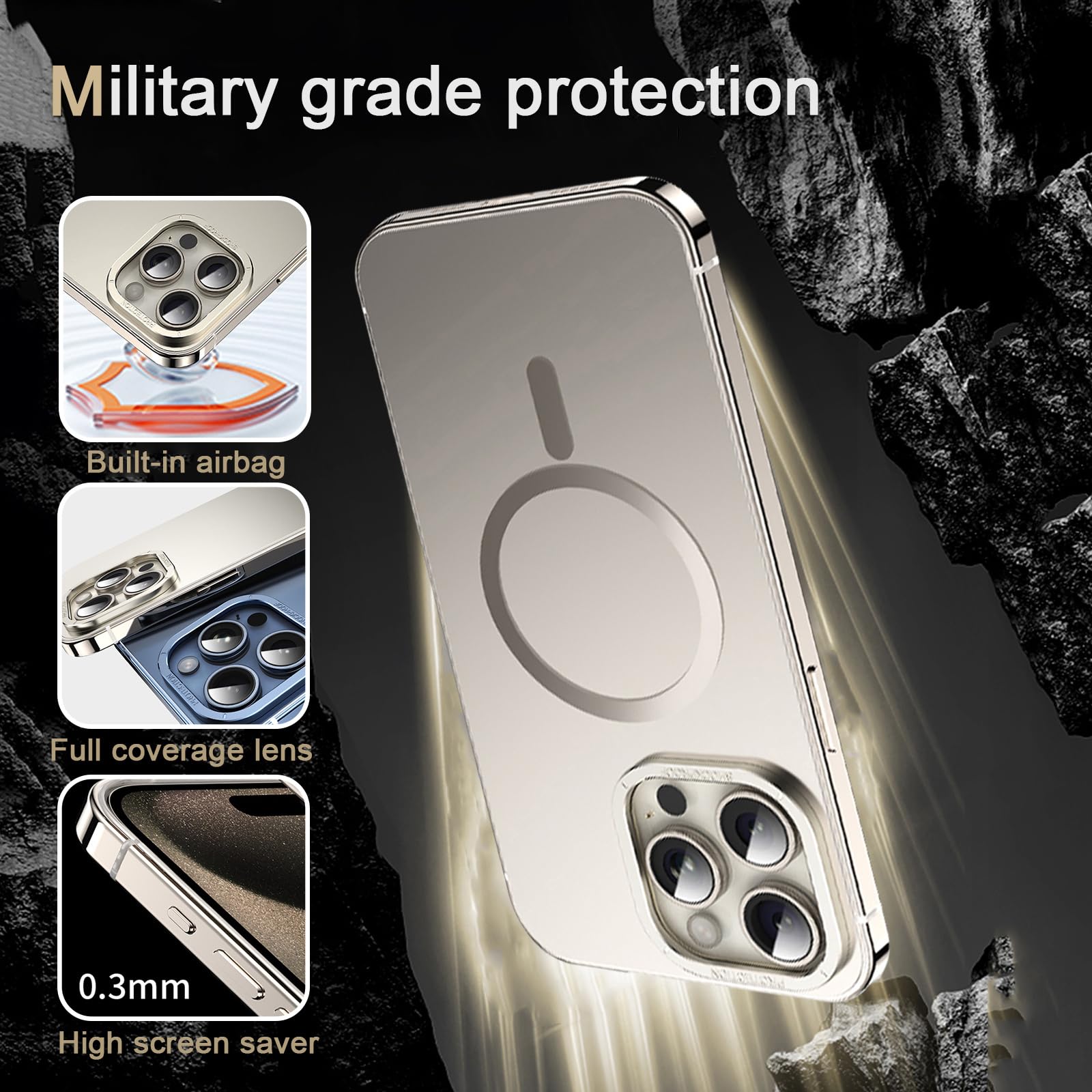 Amazon.com: Case for iPhone 15 Pro Max/15 Pro/15, [Compatible with
